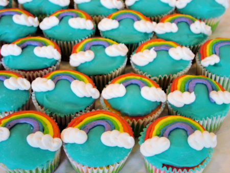 Rainbow Cupcakes