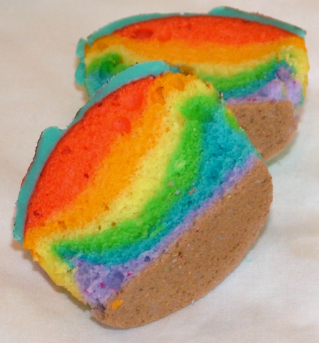 Rainbow cupcakes